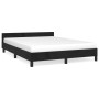 Bed frame with black velvet headboard 140x200 cm by vidaXL, Beds and slatted bases - Ref: Foro24-347575, Price: 139,11 €, Dis...