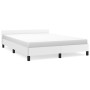 Estructura de cama cabecero cuero sintético blanco 140x200 cm de vidaXL, Camas y somieres - Ref: Foro24-347502, Precio: 140,8...