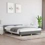 Bed frame with headboard in dark gray fabric 140x200 cm by vidaXL, Beds and slatted bases - Ref: Foro24-347416, Price: 129,19...