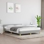 Light gray fabric bed frame with headboard 140x200 cm by vidaXL, Beds and slatted bases - Ref: Foro24-347415, Price: 121,82 €...