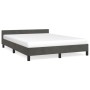 Dark gray velvet bed frame with headboard 140x200 cm by vidaXL, Beds and slatted bases - Ref: Foro24-347574, Price: 117,70 €,...