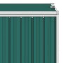 Double shed green steel garbage container 143x81x121 cm by vidaXL, Waste container supports - Ref: Foro24-46277, Price: 177,7...