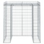 Gabionenwand für Müllcontainer aus Eisen 110x91x120 cm von vidaXL, Halterungen für Abfallbehälter - Ref: Foro24-151335, Preis...