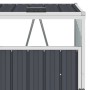 Doppelter Schuppen-Müllcontainer aus anthrazitfarbenem Stahl, 143 x 81 x 121 cm von vidaXL, Halterungen für Abfallbehälter - ...