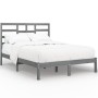 Estructura de cama de madera maciza blanca 140x190 cm de vidaXL, Camas y somieres - Ref: Foro24-3105777, Precio: 140,99 €, De...