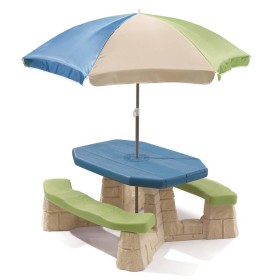 Step2 Picnic Table with Aqua Umbrella by Step2, Baby and Toddler Furniture Sets - Ref: Foro24-404892, Price: 256,99 €, Discou...