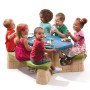 Step2 Mesa de picnic con sombrilla Aqua de Step2, muebles para bebés y niños pequeños - Ref: Foro24-404892, Precio: 256,99 €,...