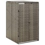 PE grey rattan garbage container shed 70x80x117 cm by vidaXL, Waste container supports - Ref: Foro24-319864, Price: 119,51 €,...