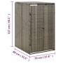 Schuppen für Müllcontainer PE Rattangrau 70x80x117 cm von vidaXL, Halterungen für Abfallbehälter - Ref: Foro24-319864, Preis:...