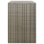 Shed for 2 gray PE rattan garbage containers 140x80x117cm by vidaXL, Waste container supports - Ref: Foro24-319865, Price: 21...