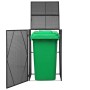 Black synthetic rattan trash can shed 76x78x120 cm by vidaXL, Waste container supports - Ref: Foro24-46728, Price: 110,69 €, ...