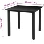 Black aluminum and glass garden table 80x80x74 cm by vidaXL, Garden tables - Ref: Foro24-42787, Price: 133,20 €, Discount: %