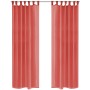 Cortinas de gasa 2 unidades 140x245 cm rojo de vidaXL, Cortinas y visillos - Ref: Foro24-132253, Precio: 20,99 €, Descuento: %