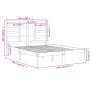 Estructura de cama de madera maciza negra 140x190 cm de vidaXL, Camas y somieres - Ref: Foro24-3105779, Precio: 154,61 €, Des...