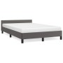 Estructura de cama con cabecero cuero sintético gris 120x200cm de vidaXL, Camas y somieres - Ref: Foro24-347493, Precio: 137,...