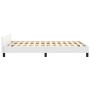 White synthetic leather headboard bed frame 120x200 cm by vidaXL, Beds and slatted bases - Ref: Foro24-347490, Price: 119,90 ...