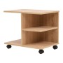 Shelf with wheel 50x35x42 cm oak color by vidaXL, Bookcases and shelves - Ref: Foro24-245723, Price: 53,24 €, Discount: %