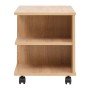 Shelf with wheel 50x35x42 cm oak color by vidaXL, Bookcases and shelves - Ref: Foro24-245723, Price: 53,24 €, Discount: %