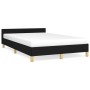 Estructura de cama con cabecero de tela negro 120x200 cm de vidaXL, Camas y somieres - Ref: Foro24-347401, Precio: 123,99 €, ...