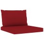 Juego de muebles de jardín 6 piezas con cojines rojo tinto de vidaXL, Conjuntos de jardín - Ref: Foro24-3065215, Precio: 406,...