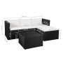 3-piece garden furniture set in black and white synthetic rattan by vidaXL, Garden sets - Ref: Foro24-44168, Price: 276,92 €,...