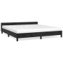 Estructura de cama con cabecero de terciopelo negro 160x200 cm de vidaXL, Camas y somieres - Ref: Foro24-347581, Precio: 141,...