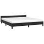 Estructura de cama con cabecero de terciopelo negro 160x200 cm de vidaXL, Camas y somieres - Ref: Foro24-347581, Precio: 141,...