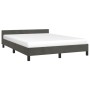 Estructura cama con cabecero terciopelo gris oscuro 140x190 cm de vidaXL, Camas y somieres - Ref: Foro24-347568, Precio: 110,...