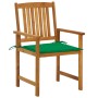 Garden chairs with cushions 4 units solid acacia wood by vidaXL, Garden chairs - Ref: Foro24-3061178, Price: 268,80 €, Discou...