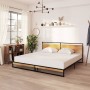 Estructura de cama de metal 200x200 cm de vidaXL, Camas y somieres - Ref: Foro24-324868, Precio: 188,92 €, Descuento: %