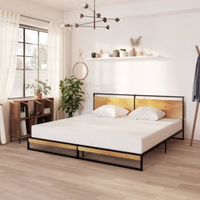 Estructura de cama de metal 200x200 cm de vidaXL, Camas y somieres - Ref: Foro24-324868, Precio: 189,99 €, Descuento: %