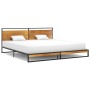 Metal bed frame 200x200 cm by vidaXL, Beds and slatted bases - Ref: Foro24-324868, Price: 189,99 €, Discount: %