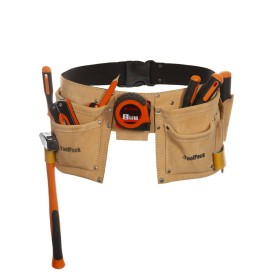 Toolpack Tool belt 2 pockets Hobby leather 366.020 by Toolpack, Work and tool belts - Ref: Foro24-418854, Price: 41,99 €, Dis...