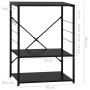 Armario para microondas madera ingeniería negro 60x39,6x79,5 cm de vidaXL, Contenedores para utensilios de cocina - Ref: Foro...