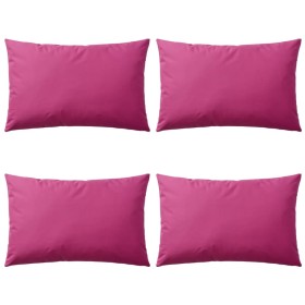 Cojines para exteriores 60x40 cm rosa 4 unidades de vidaXL, Cojines - Ref: Foro24-132297, Precio: 43,99 €, Descuento: %