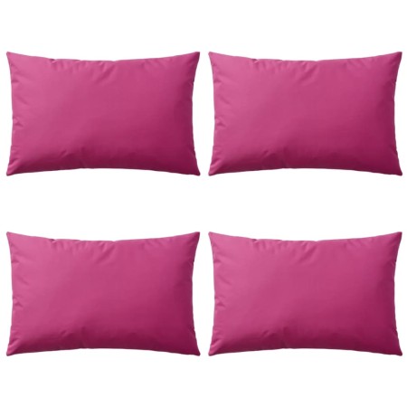 Cojines para exteriores 60x40 cm rosa 4 unidades de vidaXL, Cojines - Ref: Foro24-132297, Precio: 43,99 €, Descuento: %