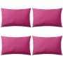 Cojines para exteriores 60x40 cm rosa 4 unidades de vidaXL, Cojines - Ref: Foro24-132297, Precio: 43,99 €, Descuento: %