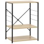 Armario microondas madera ingeniería negro roble 60x39,6x79,5cm de vidaXL, Contenedores para utensilios de cocina - Ref: Foro...