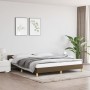 Estructura de cama con cabecero de tela marrón 160x200 cm de vidaXL, Camas y somieres - Ref: Foro24-347426, Precio: 120,94 €,...