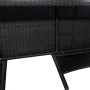 2-seater garden sofa with black synthetic rattan table by vidaXL, garden benches - Ref: Foro24-42844, Price: 217,88 €, Discou...