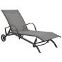 2 units of sun loungers with table, made of textilene and steel. by vidaXL, Loungers - Ref: Foro24-47846, Price: 225,11 €, Di...