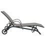 2 units of sun loungers with table, made of textilene and steel. by vidaXL, Loungers - Ref: Foro24-47846, Price: 225,11 €, Di...