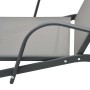 2 units of sun loungers with table, made of textilene and steel. by vidaXL, Loungers - Ref: Foro24-47846, Price: 225,11 €, Di...