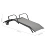 2 units of sun loungers with table, made of textilene and steel. by vidaXL, Loungers - Ref: Foro24-47846, Price: 225,11 €, Di...