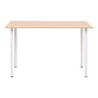 Dining table 120x60x73 cm oak and white color by vidaXL, Kitchen and dining tables - Ref: Foro24-245728, Price: 101,60 €, Dis...