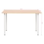 Dining table 120x60x73 cm oak and white color by vidaXL, Kitchen and dining tables - Ref: Foro24-245728, Price: 101,60 €, Dis...