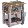 Side table with 1 drawer solid recycled wood 43x33x51 cm by vidaXL, Side tables - Ref: Foro24-243456, Price: 117,50 €, Discou...