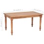 Batavia teak wood coffee table 90x50x45 cm by vidaXL, Coffee table - Ref: Foro24-43059, Price: 108,45 €, Discount: %