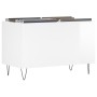 Glossy white plywood disc cabinet 74.5x38x48 cm by vidaXL, CD and DVD storage - Ref: Foro24-831726, Price: 37,62 €, Discount: %