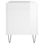 Glossy white plywood disc cabinet 74.5x38x48 cm by vidaXL, CD and DVD storage - Ref: Foro24-831726, Price: 37,62 €, Discount: %